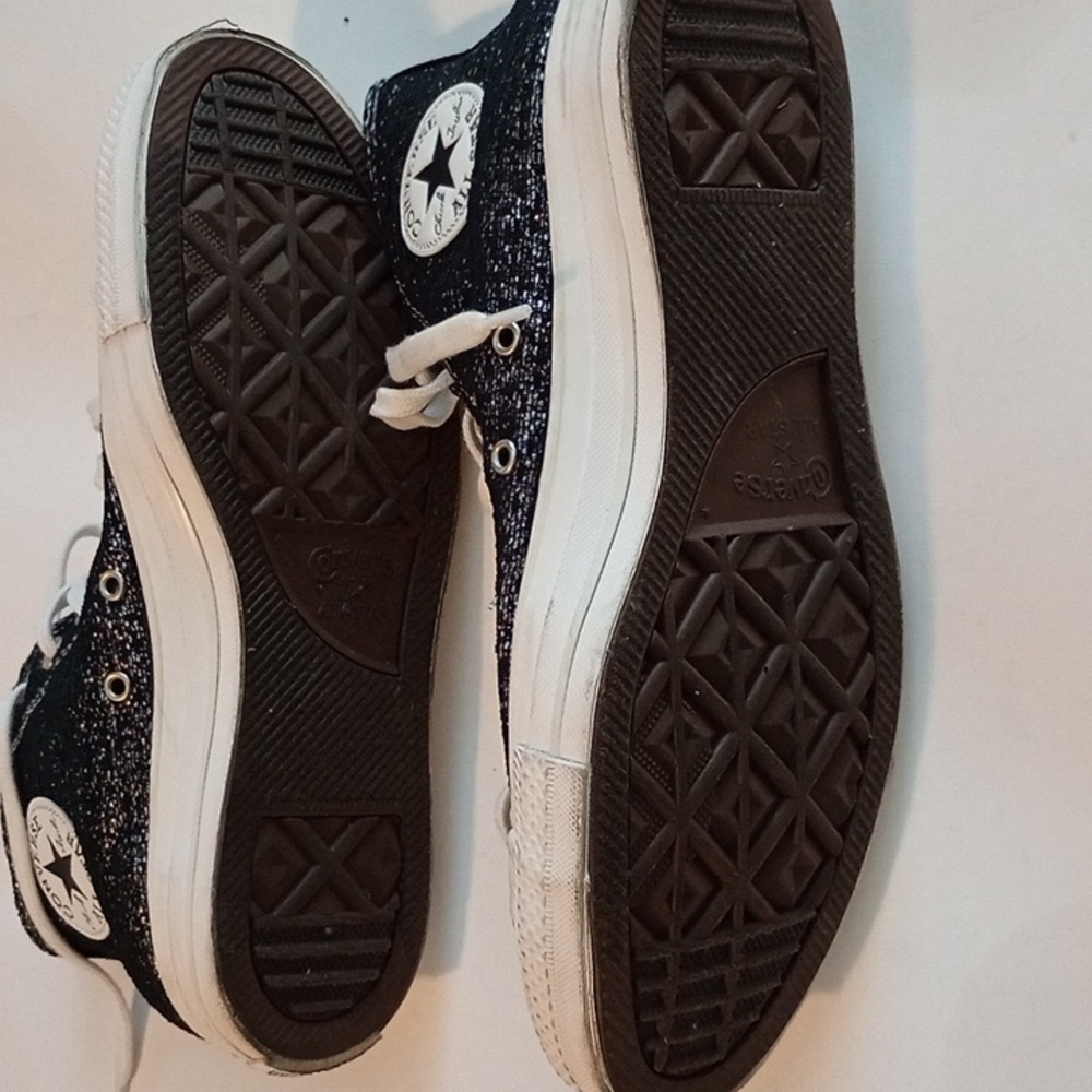 Converse Chuck Taylor High Top Sneaker in metallic Silver - Picture 8 of 8